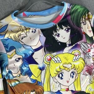 Sailor Moon AOP Long Sleeve Shirt Womens L All Over Print Anime Senshi Graphics